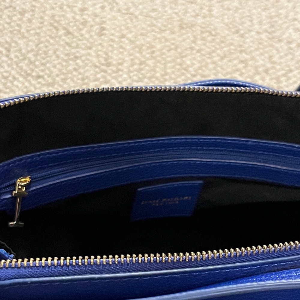 Isaac Mizrahi Royal Cobalt Blue Shoulder Bag - Picture 10 of 16
